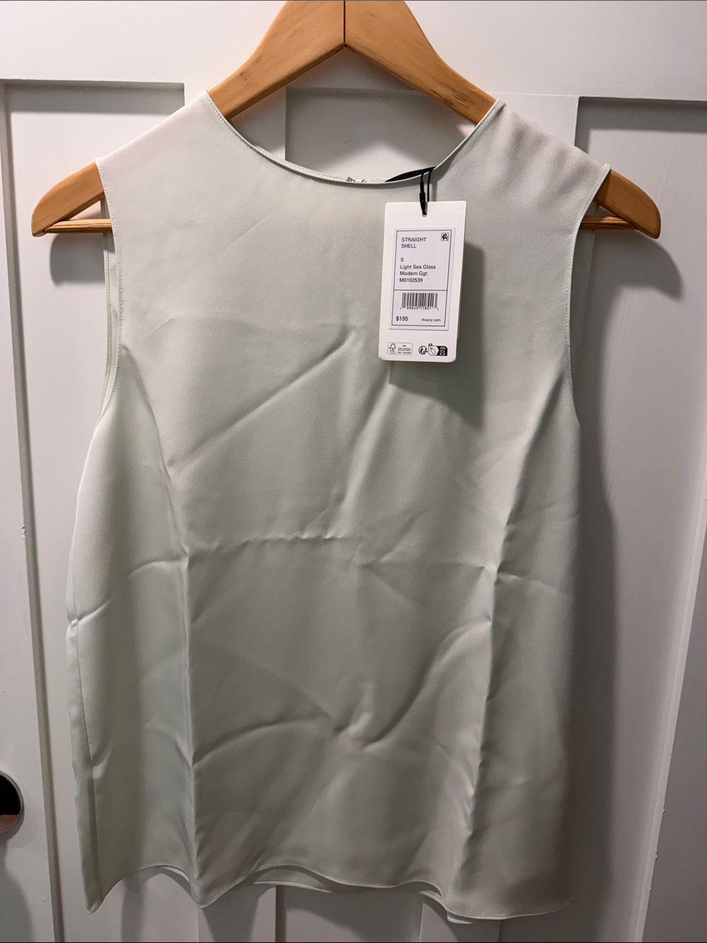 Theory women’s shell top in 100% silk georgette blouse